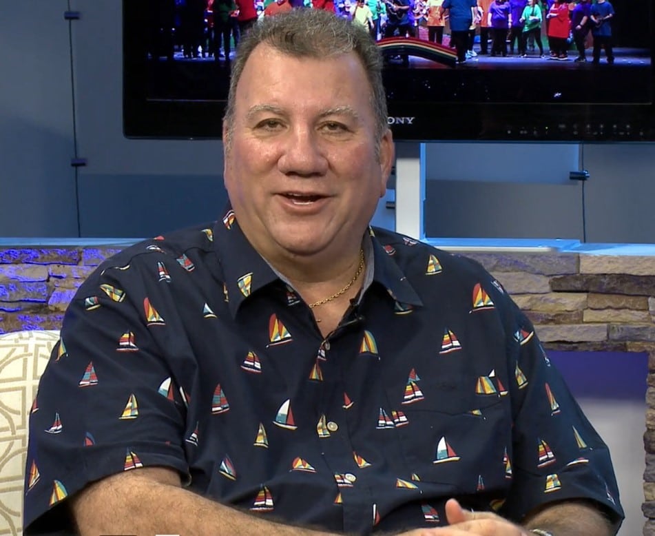 Team member giving interview